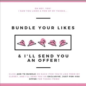 Bundle items to save big!!